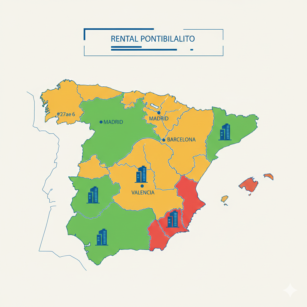 Calculadora de rentabilidad inmobiliaria con gráficos y porcentajes